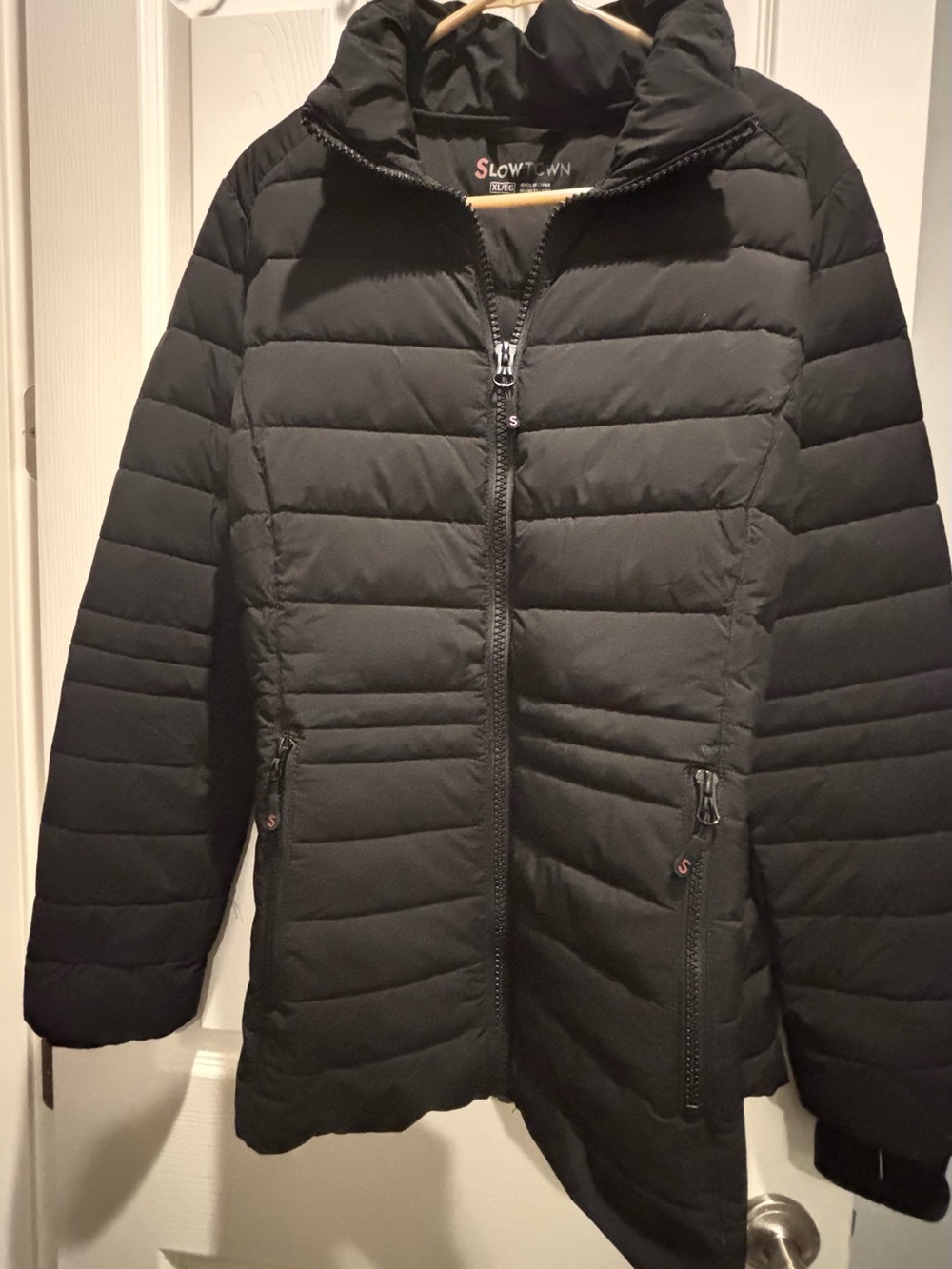 Women's Black Quilted Puffer Coat